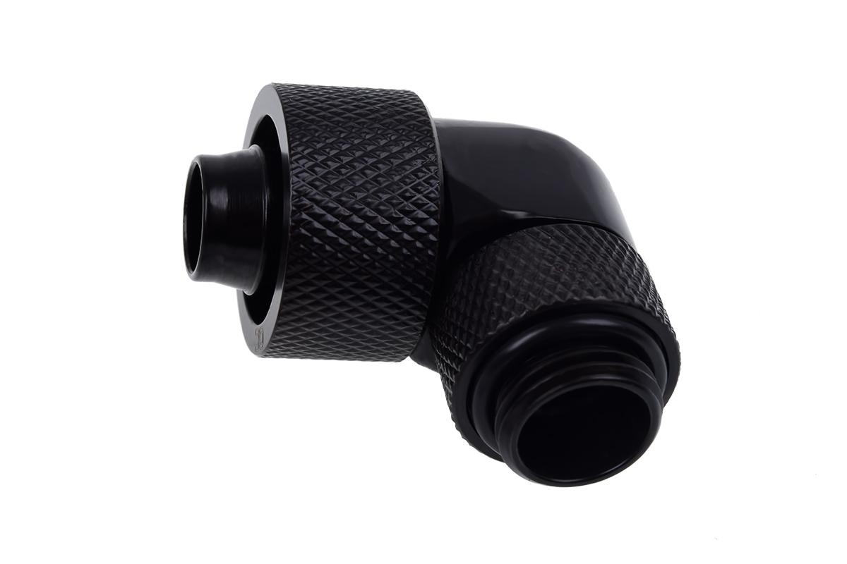 Фитинг Alphacool Eiszapfen, Удължител, 90°, 16/10mm, G1/4, Черен мат 1