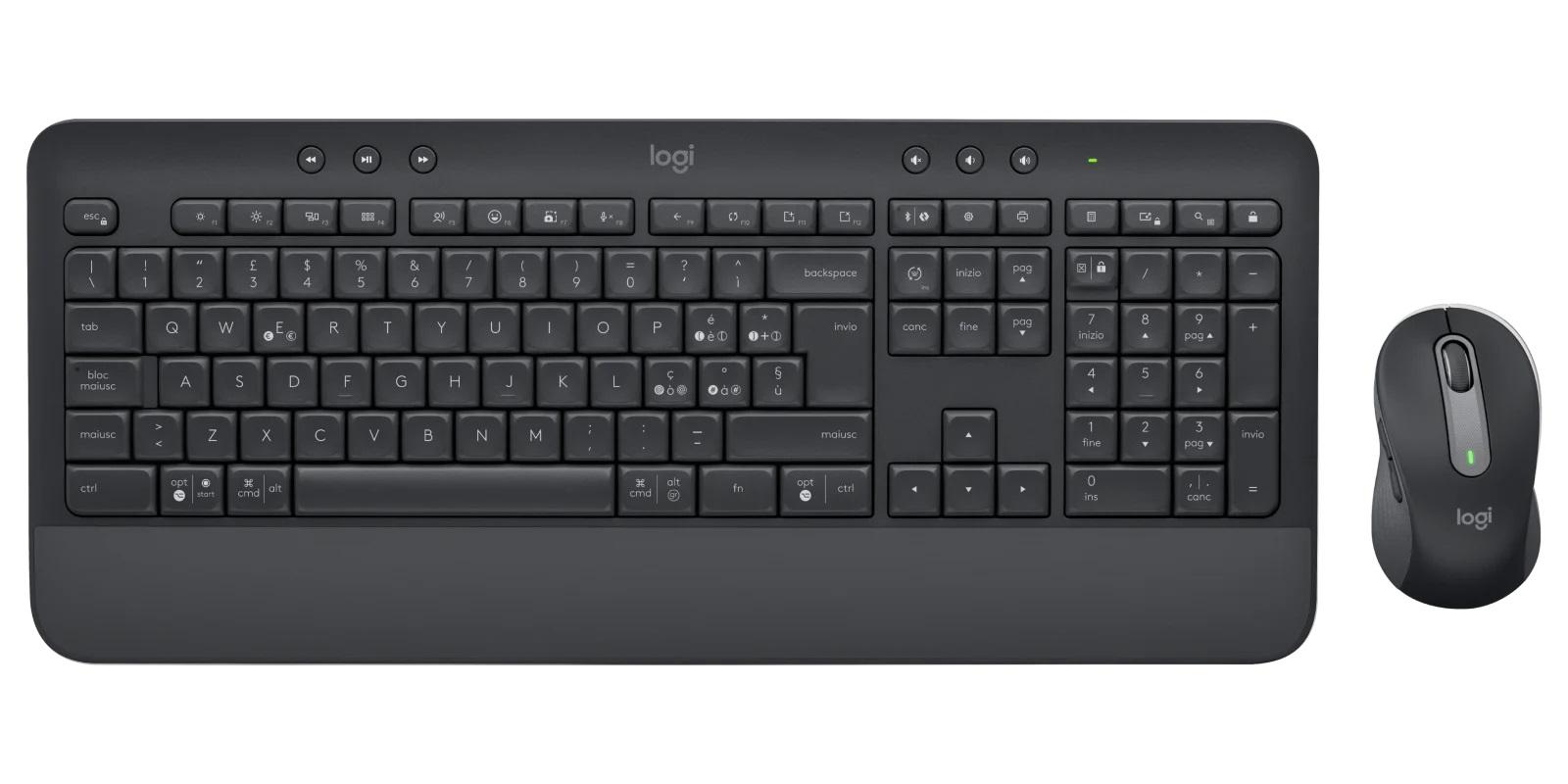 Kомплект безжични клавиатура с мишка Logitech MK650, Черен 1