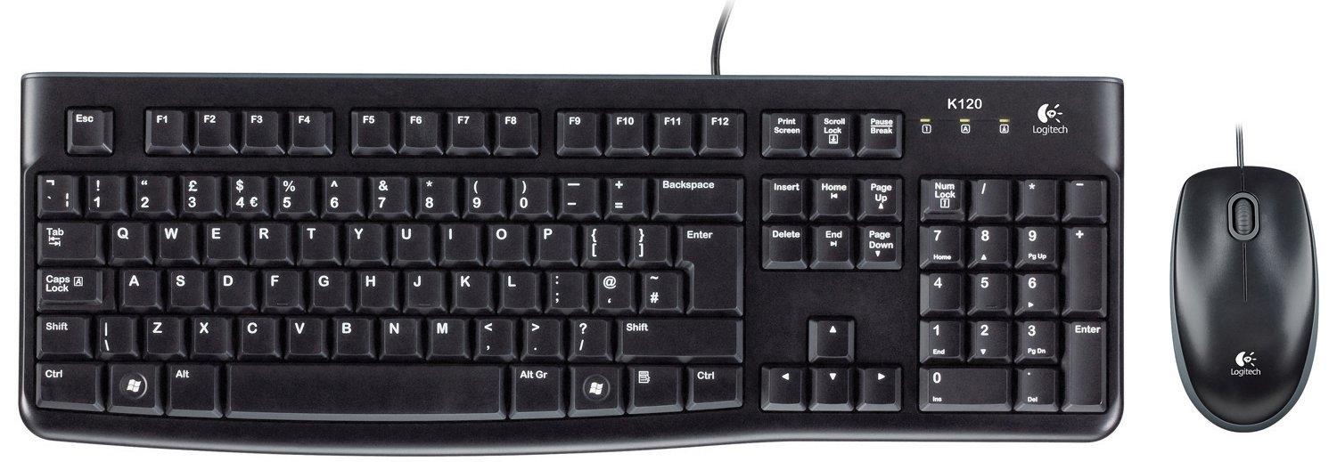 Kомплект клавиатура с мишка Logitech MK120, Черна 1