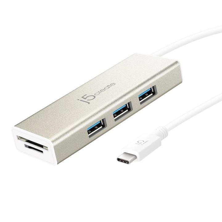 USB-C 3.1 Хъб 3-портов J5create, J5-JCH347 1