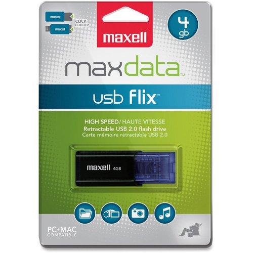 USB памет MAXELL FLIX, USB 2.0, 4GB, Черна 1