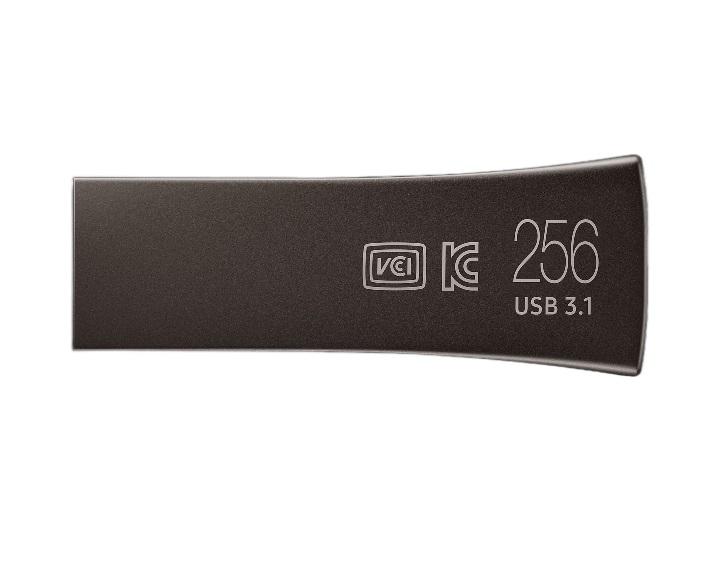 USB памет Samsung BAR Plus, 256GB, USB-A, Titanium Gray 1