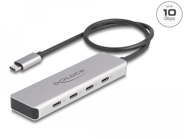 USB хъб Delock 64231, USB-C - 4 x USB-C, 10 Gbps 1