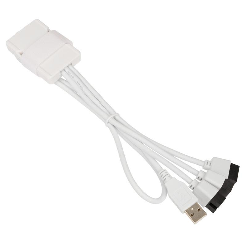 USB Хъб Lian Li PW-U2TPAB USB 2.0 1-към-3 Hub - Бяло 1