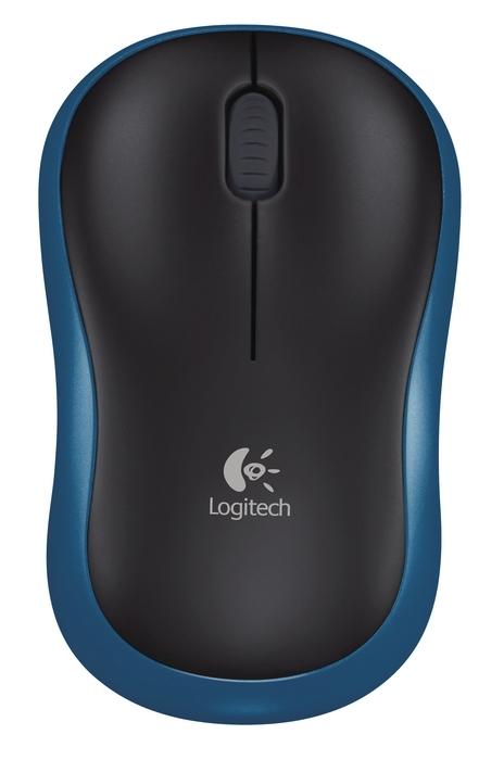 Безжична оптична мишка LOGITECH M185, Синя, USB 1