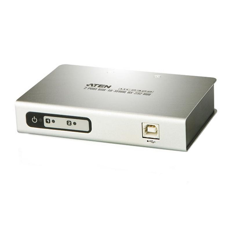 2-портов хъб ATEN ATEN UC2322, USB към RS-232 1