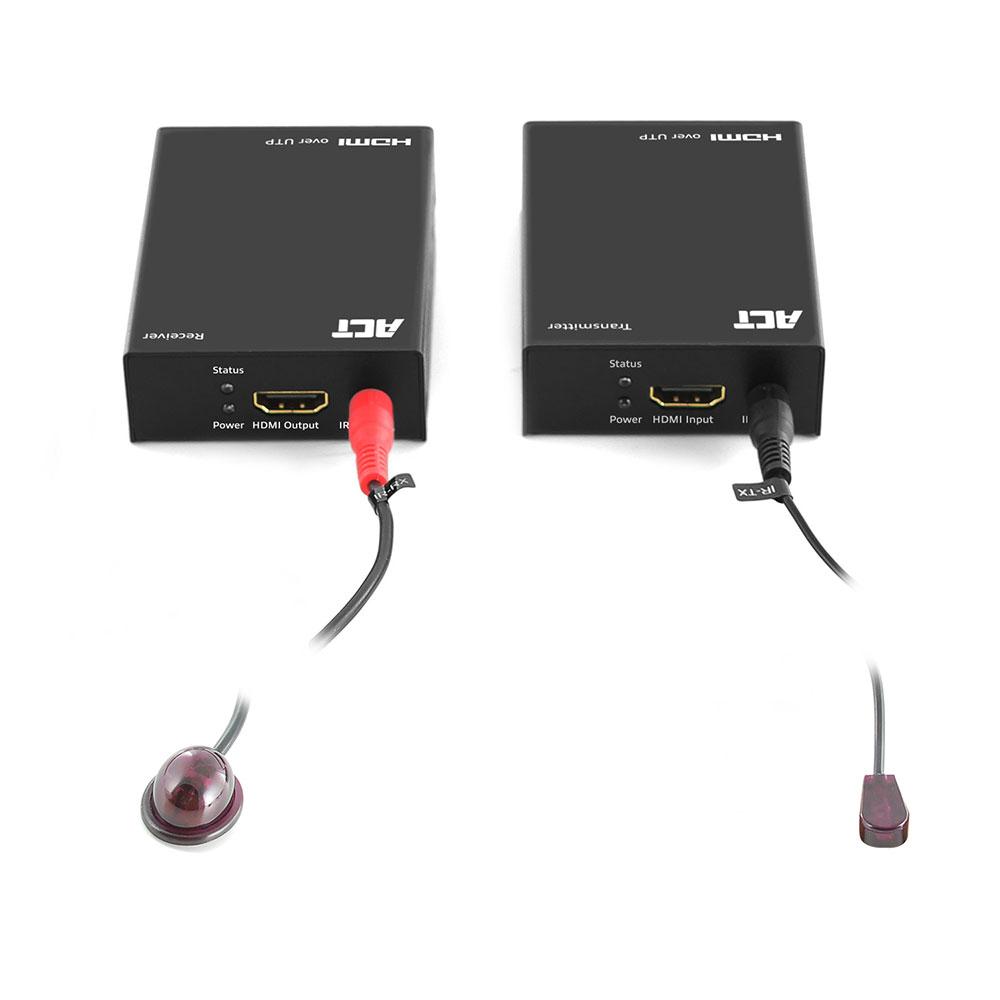 HDMI Extender (усилвател) ACT AC7810, усилва HDMI сигнал до 60 м по UTP кабел 1