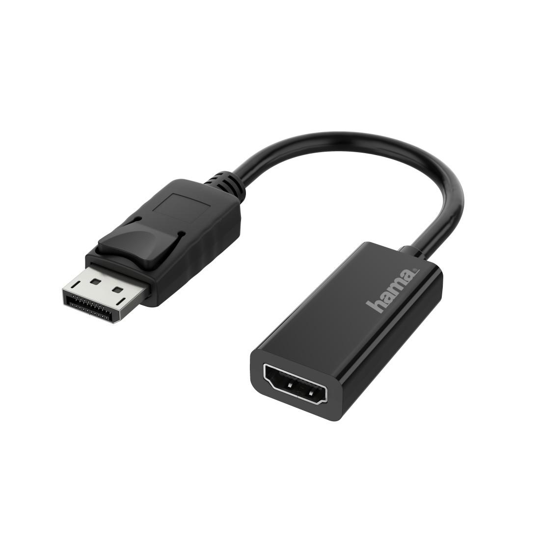 Адаптер HAMA, DisplayPort мъжко - HDMI женско, Ultra HD, 4K, Черен 1