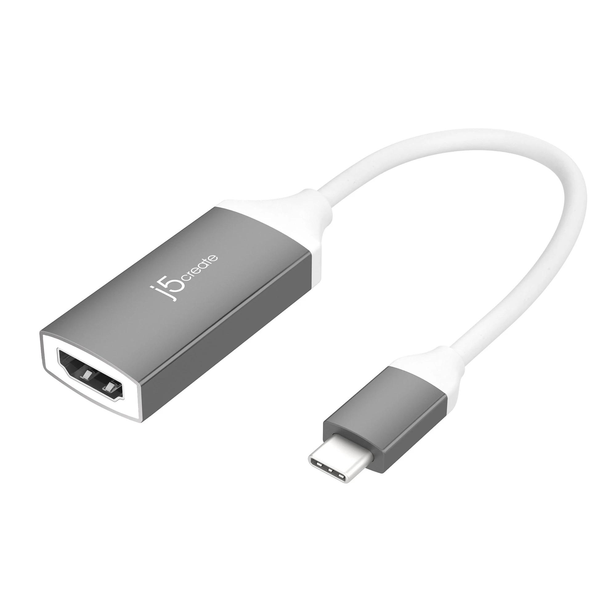 Адаптер j5create JCA153G, USB-C към 4K HDMI, Сив 1