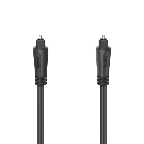 Аудио оптичен кабел Hama ODT plug (Toslink), 1.5 m, Черен 1