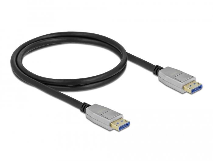 Кабел Delock DisplayPort 2.0 мъжко - DisplayPort мъжко, 1.0м, 10K, Черен 1