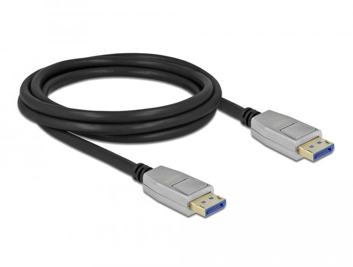 Кабел Delock DisplayPort 2.0 мъжко - DisplayPort мъжко, 2.0м, 10K, 54 Gb/s, Черен 1