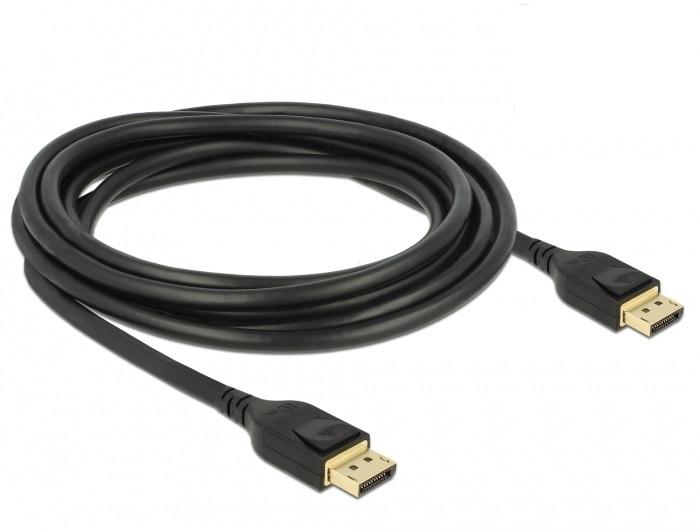 Кабел Delock, DisplayPort мъжко - DisplayPort мъжко, 3.0м, 8K 60 Hz, Черен 1