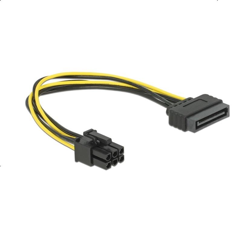 Кабел DeLock Power SATA 15 pin към 6 pin PCI Express, 20 cm 1