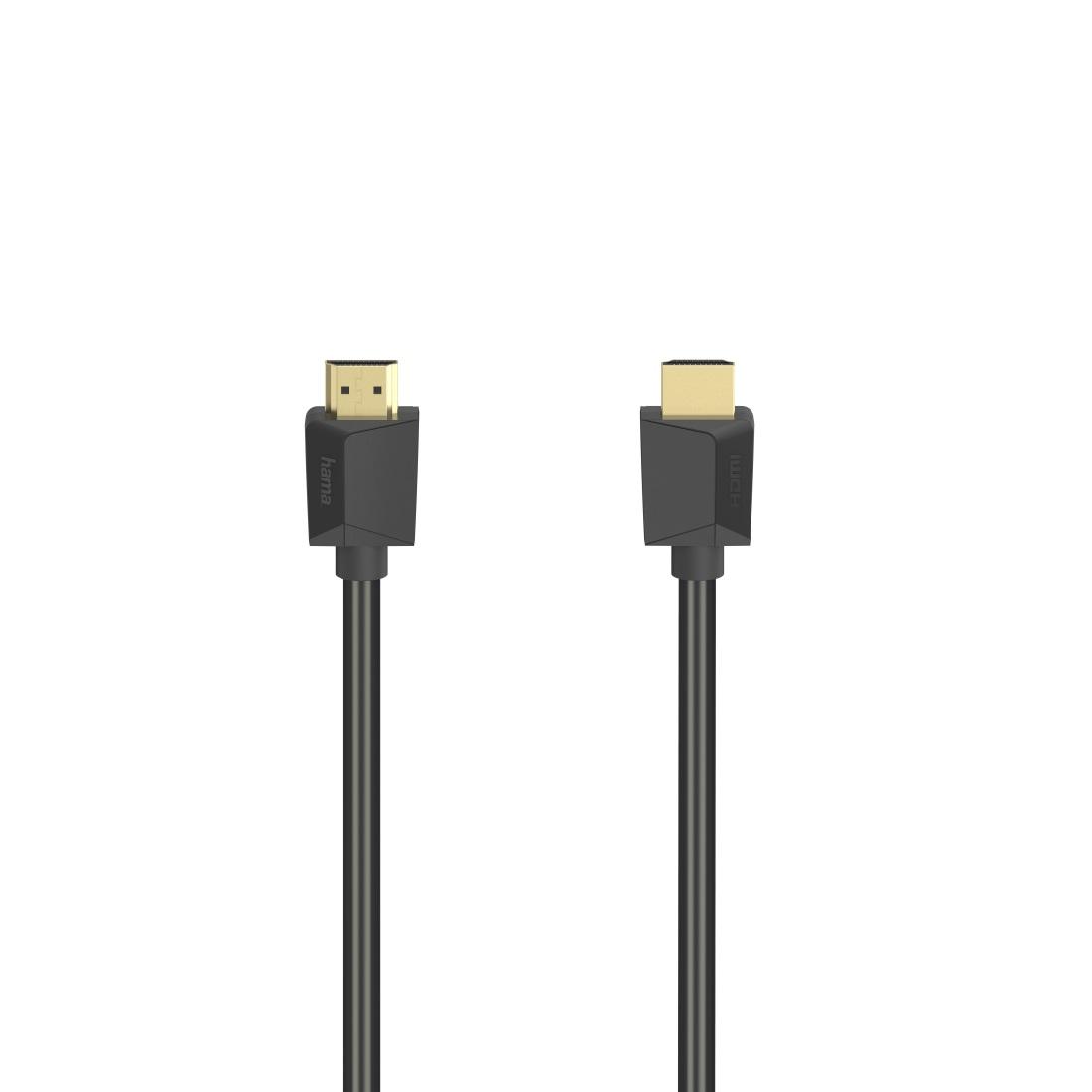 Кабел HAMA High-Speed, HDMI мъжко - HDMI мъжко, 4K, 18GB/s, Ethernet, 5 м, Позл. конектори, Черен 1