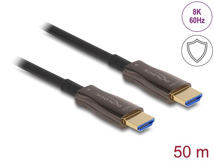 Оптичен кабел Delock, HDMI 8K, 60Hz, 48Gbps, 50 m 1