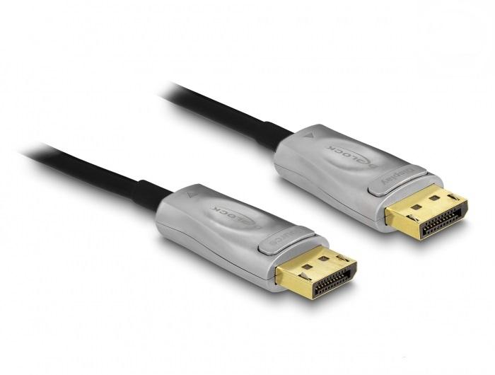 Оптичен кабел Delock, Активен, DisplayPort 1.4 8K, 100 m 1