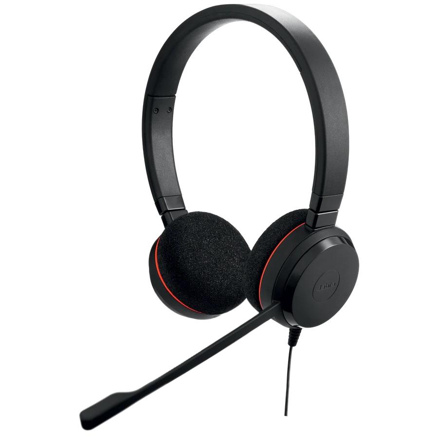 Слушалки Jabra Evolve 20 Stereo Microsoft Teams Optimized, Микрофон, Черни  1