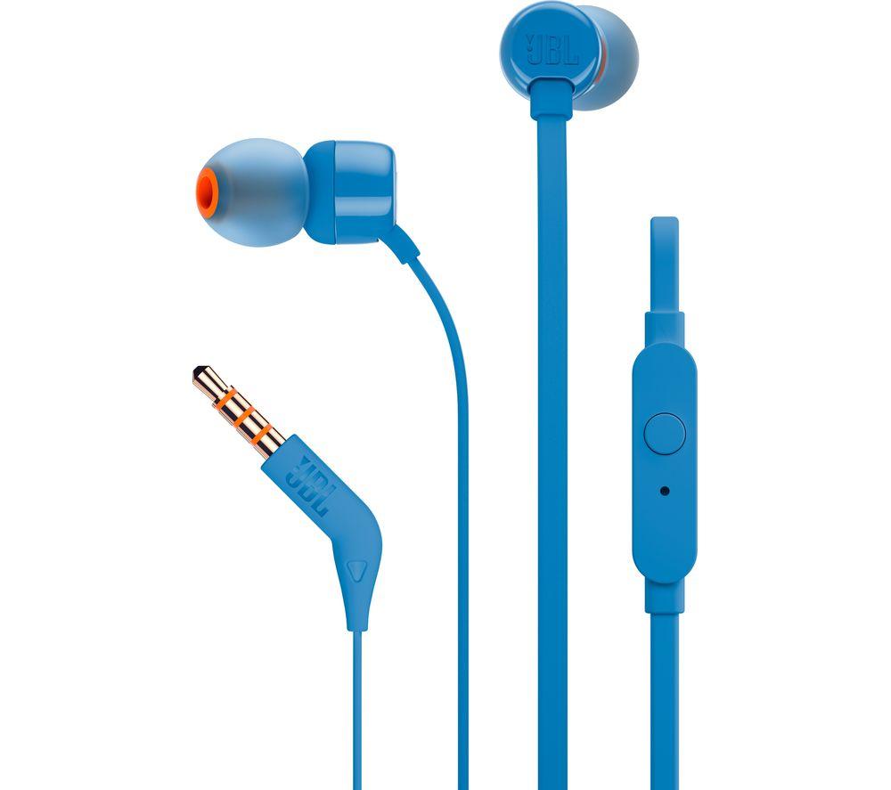 Слушалки JBL T110, In Ear, Син 1