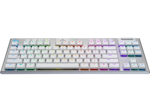 Безжична геймърска механична клавиатура Logitech, G915 TKL White Lightsync RGB, Tactile суичове 2