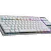 Безжична геймърска механична клавиатура Logitech, G915 TKL White Lightsync RGB, Tactile суичове 4