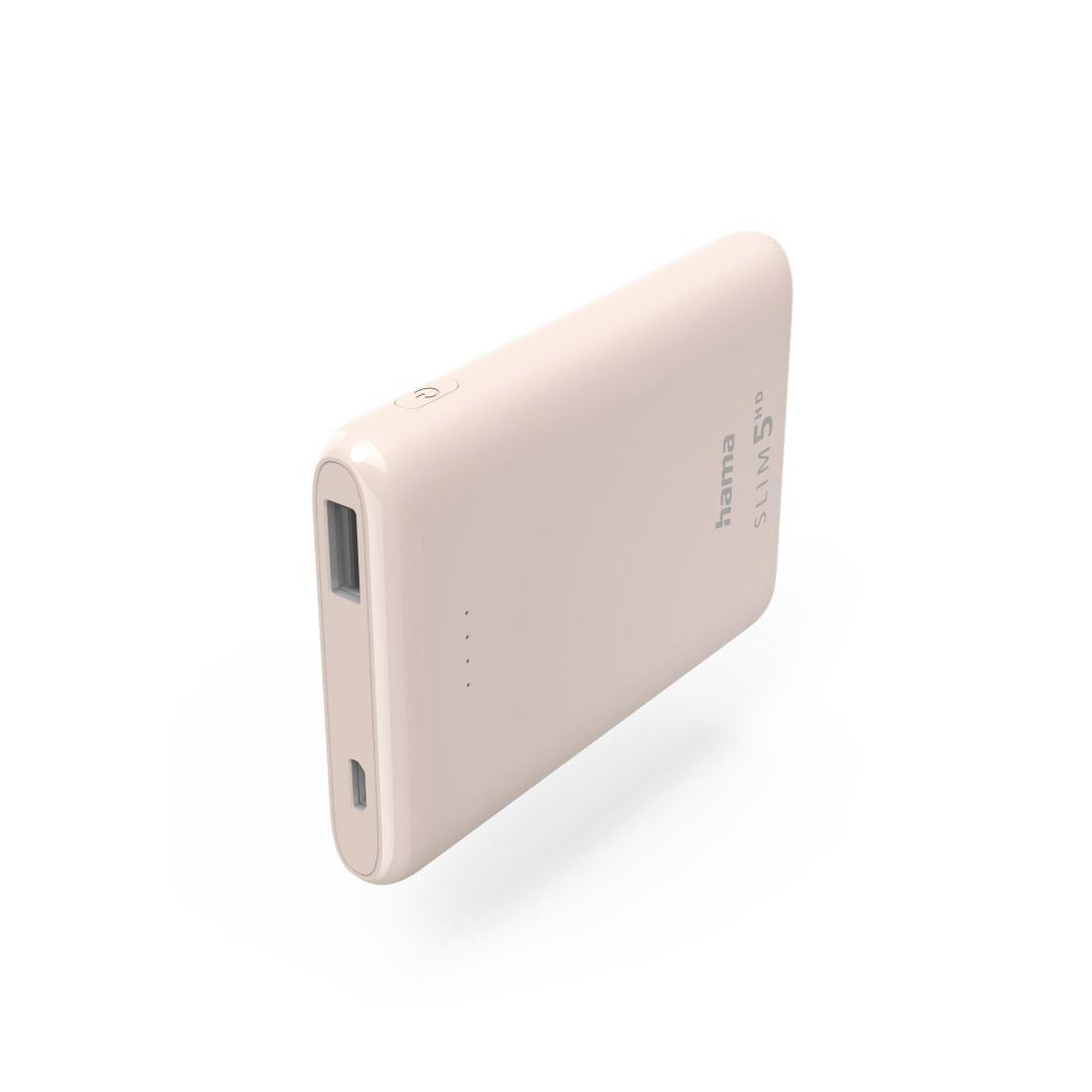 Външна батерия HAMA SLIM 5HD, 5000 mAh, 201664 1