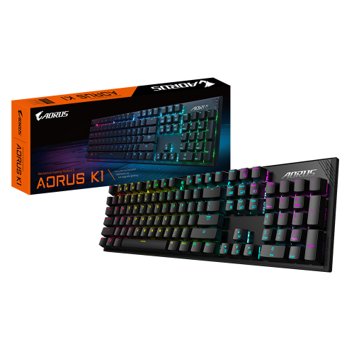 Геймърска механична клавиатура Gigabyte Aorus K1 RGB Cherry MX Red Switch 9