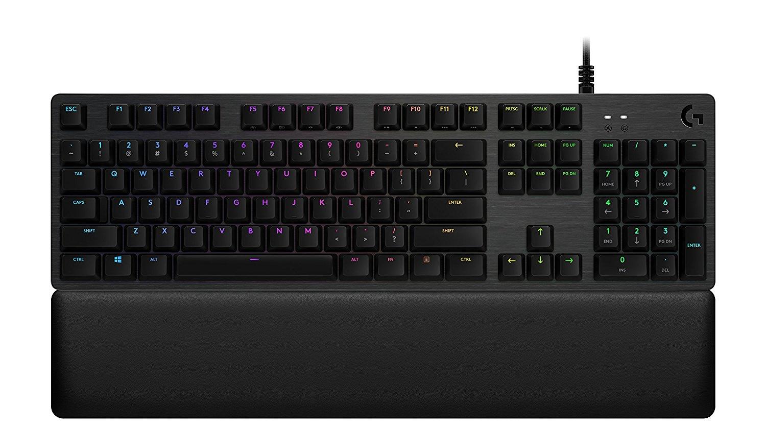 Геймърска механична клавиатура Logitech, G513 Carbon RGB, GX Blue Mechanical суичове 1