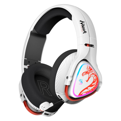 Геймърски слушалки A4TECH Bloody MR720 Naraka, RGB, Bluetooth + USB, Бели 1