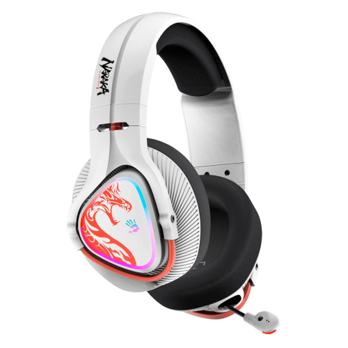 Геймърски слушалки A4TECH Bloody MR720 Naraka, RGB, Bluetooth + USB, Бели 4