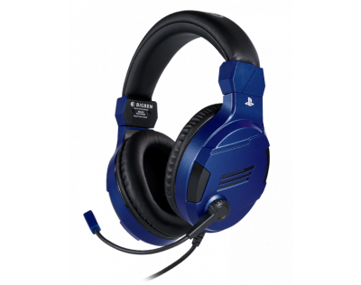 Геймърски слушалки Nacon Bigben PS4 Official Headset V3 Blue, Микрофон, Син 1