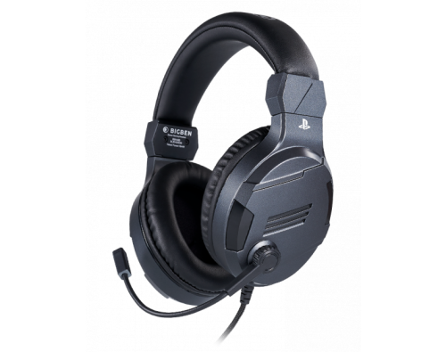 Геймърски слушалки Nacon Bigben PS4 Official Headset V3 Titanium, Микрофон, Сив 1