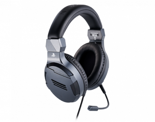 Геймърски слушалки Nacon Bigben PS4 Official Headset V3 Titanium, Микрофон, Сив 3