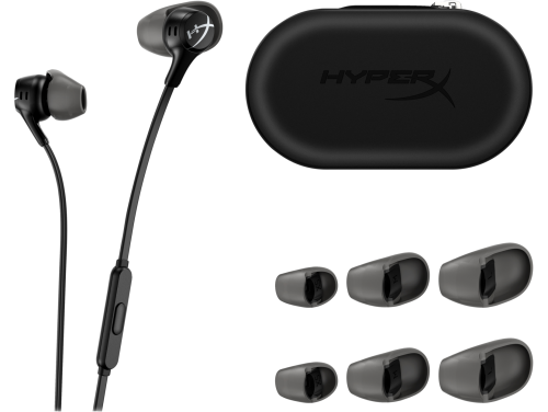 Геймърски слушалки тапи с микрофон HyperX Cloud Earbuds II Black 5