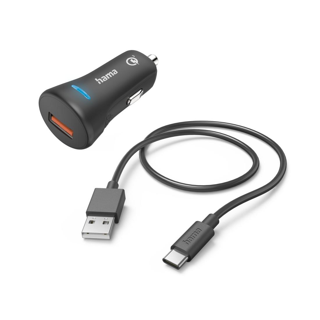 Зарядно за кола HAMA 12-24 V /USB-C 3A, 19.5W + кабел, 201615 1