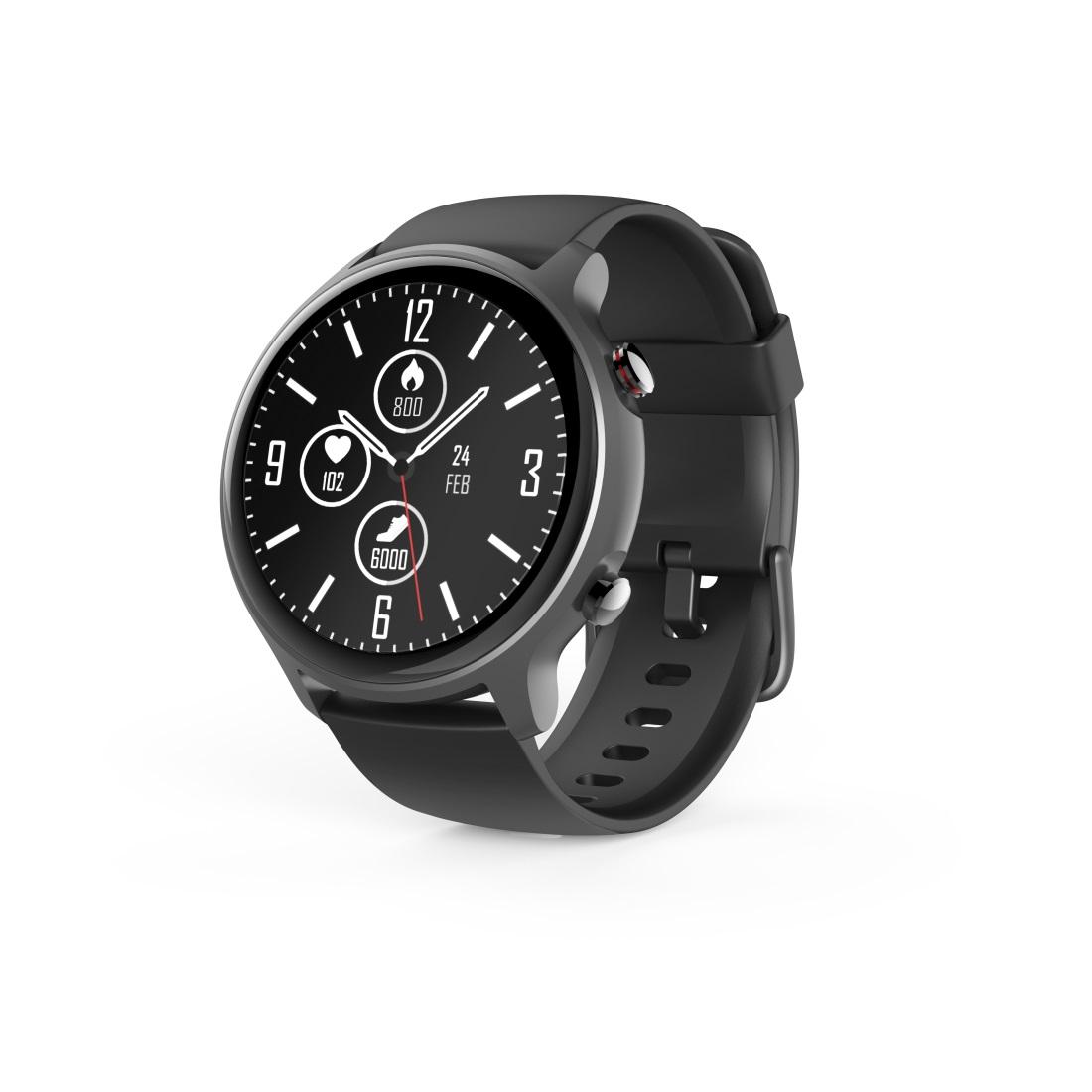 Смарт часовник Hama Fit Watch 6910, 1.28", GPS, Пулс, Кислород в къвта, Водоустойчив, Черен 1