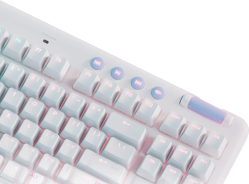 Безжична геймърска механична клавиатура Logitech G G715, TKL, Tactile, RGB LED, US Layout, бяла 5