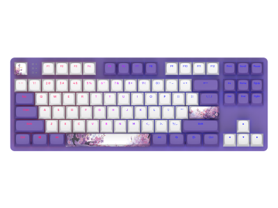 Геймърскa механична клавиатура Dark Project 87 Violet Horizons RGB TKL - G3MS Sapphire Switches, ABS 1