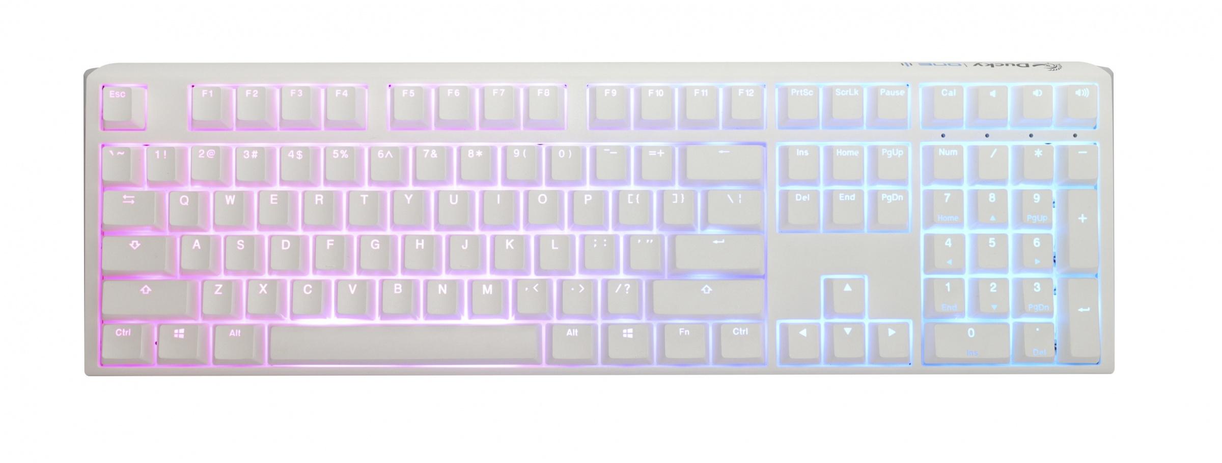 Геймърскa механична клавиатура Ducky One 3 Pure White Full Size Hotswap Cherry MX Black, RGB, PBT Keycaps 1