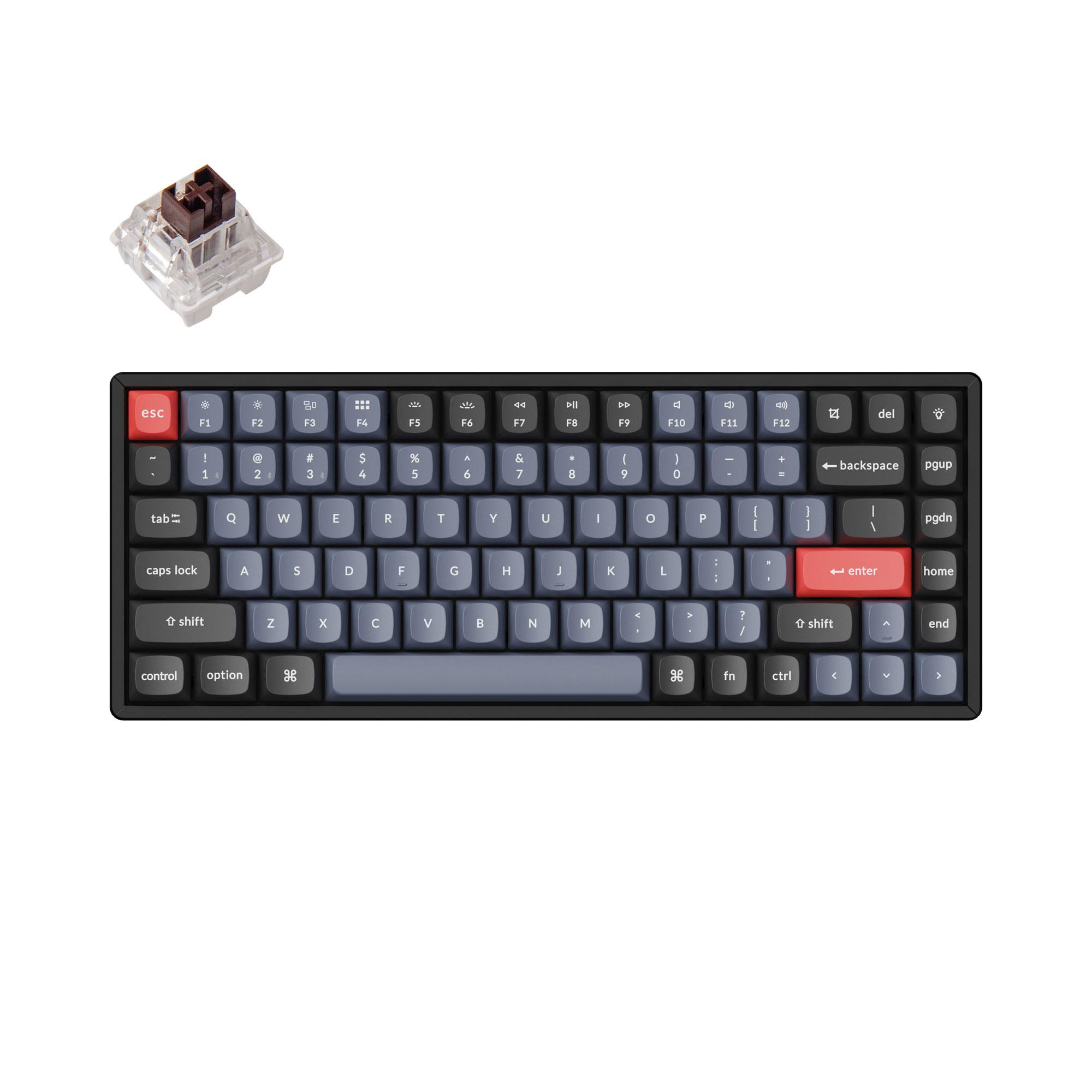 Геймърска механична клавиатура Keychron K2 Pro Hot-Swappable Keychron K Pro Mechanical Brown switch, RGB Backlight Aluminium Frame 1