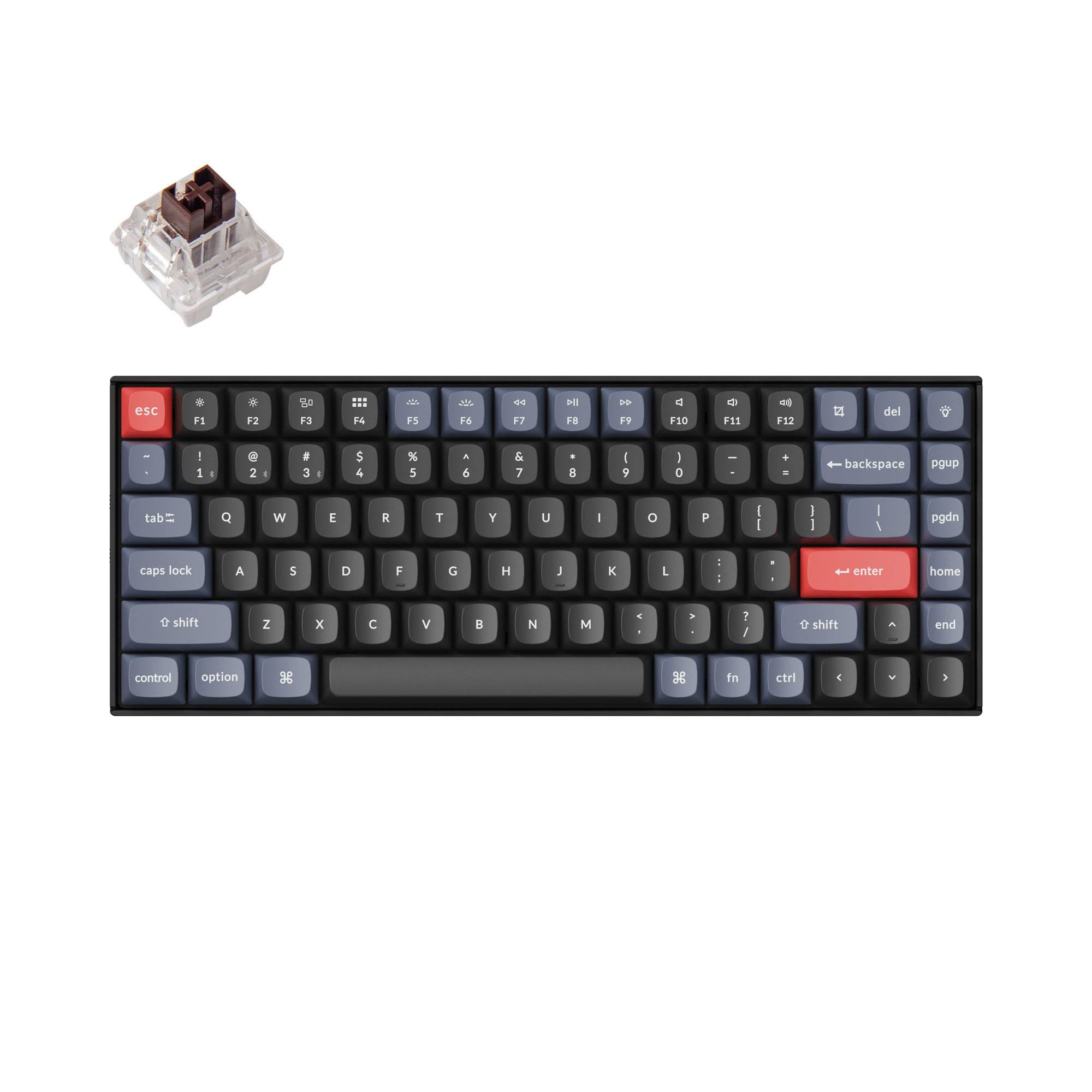 Геймърска механична клавиатура Keychron K2 Pro Hot-Swappable Keychron K Pro Mechanical Brown switch, RGB Backlight Plastic Frame 1