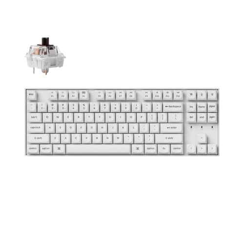 Геймърска механична клавиатура Keychron K8 Pro White K Pro Brown RGB 1