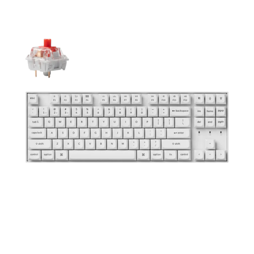 Геймърска механична клавиатура Keychron K8 Pro White K Pro Red RGB 1