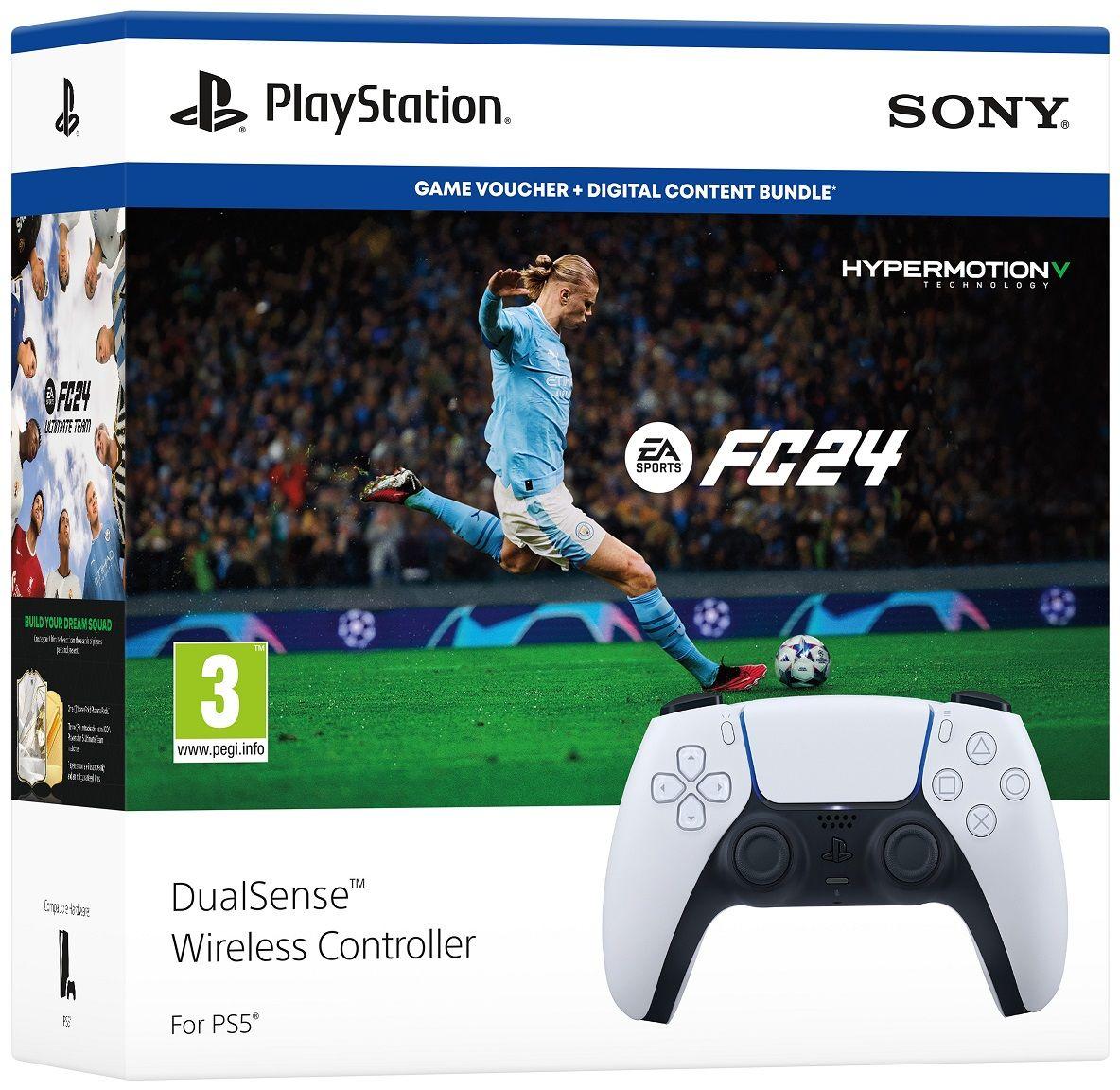 Безжичен геймпад Sony PS5 DualSense Wireless Controller + EA Sports FC 24 Bundle 1