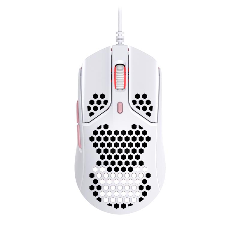 Геймърска мишка HyperX Pulsefire Haste, RGB, USB 2.0, Бял/Розов 1