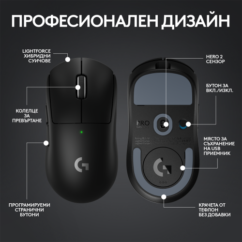 Геймърска мишка Logitech G Pro X Superlight 2 Wireless 8