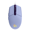 Геймърска мишка Logitech G102 LightSync, RGB, Оптична, Жична, USB, Лилав 1