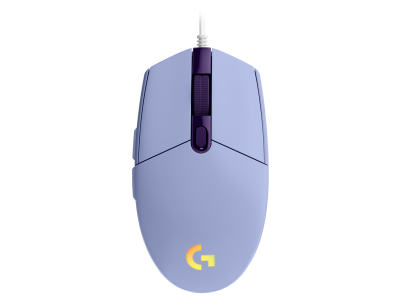 Геймърска мишка Logitech G102 LightSync, RGB, Оптична, Жична, USB, Лилав 1