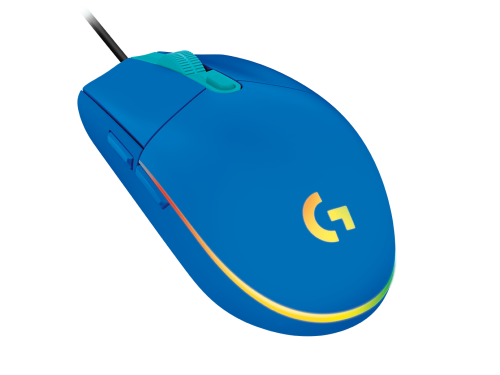 Геймърска мишка Logitech G102 LightSync, RGB, Оптична, Жична, USB, Син 3