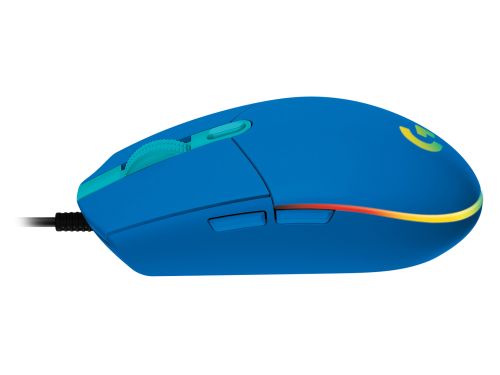 Геймърска мишка Logitech G102 LightSync, RGB, Оптична, Жична, USB, Син 4